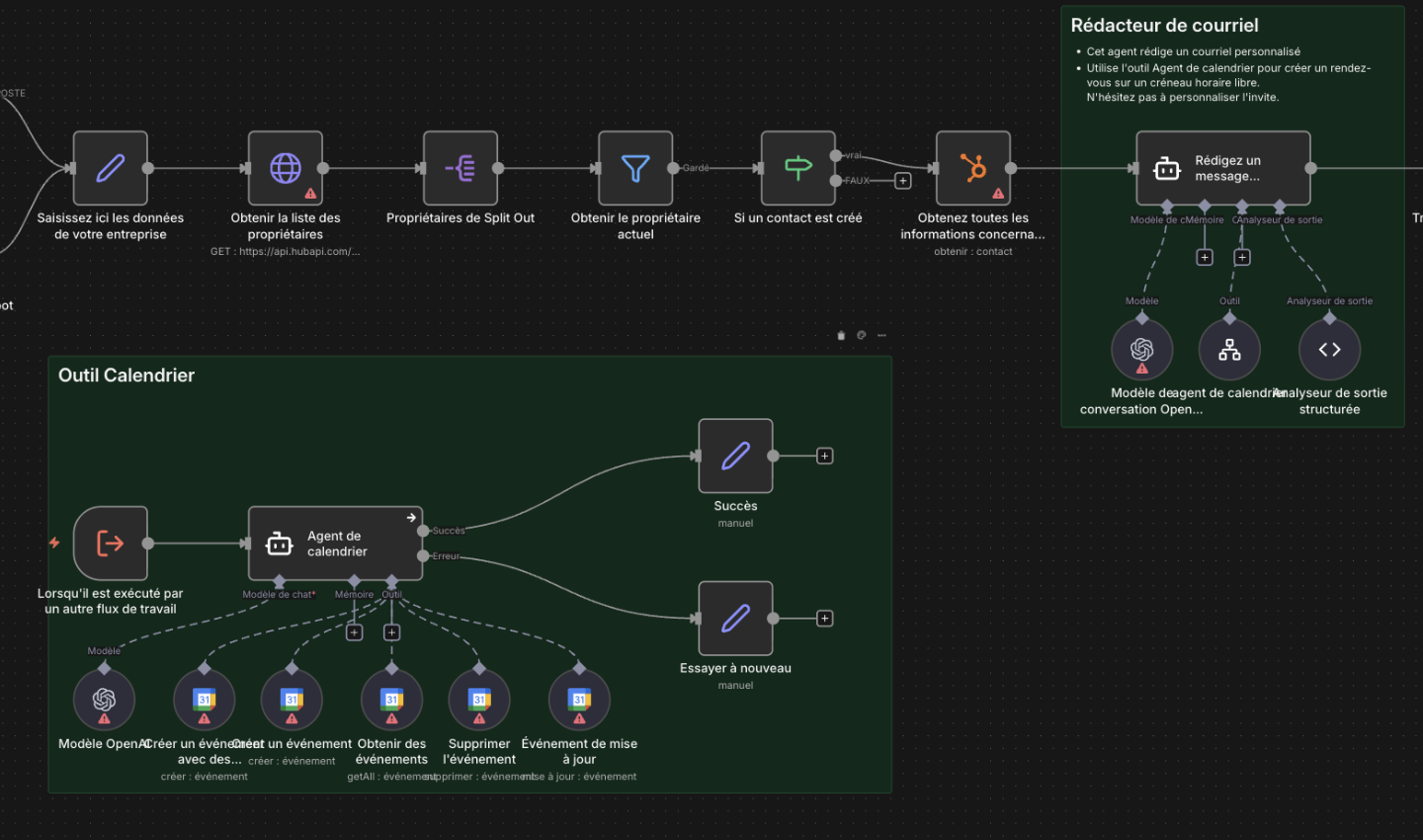 agent de gestion d'agenda